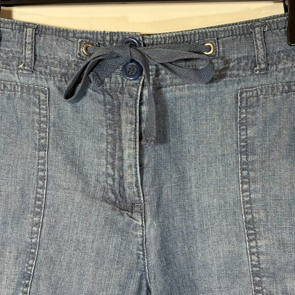 CHARTER CLUB Denim Shorts 10P Vintage Cotton Classic Fit Waist 34" Jeans Jorts - Picture 3 of 8